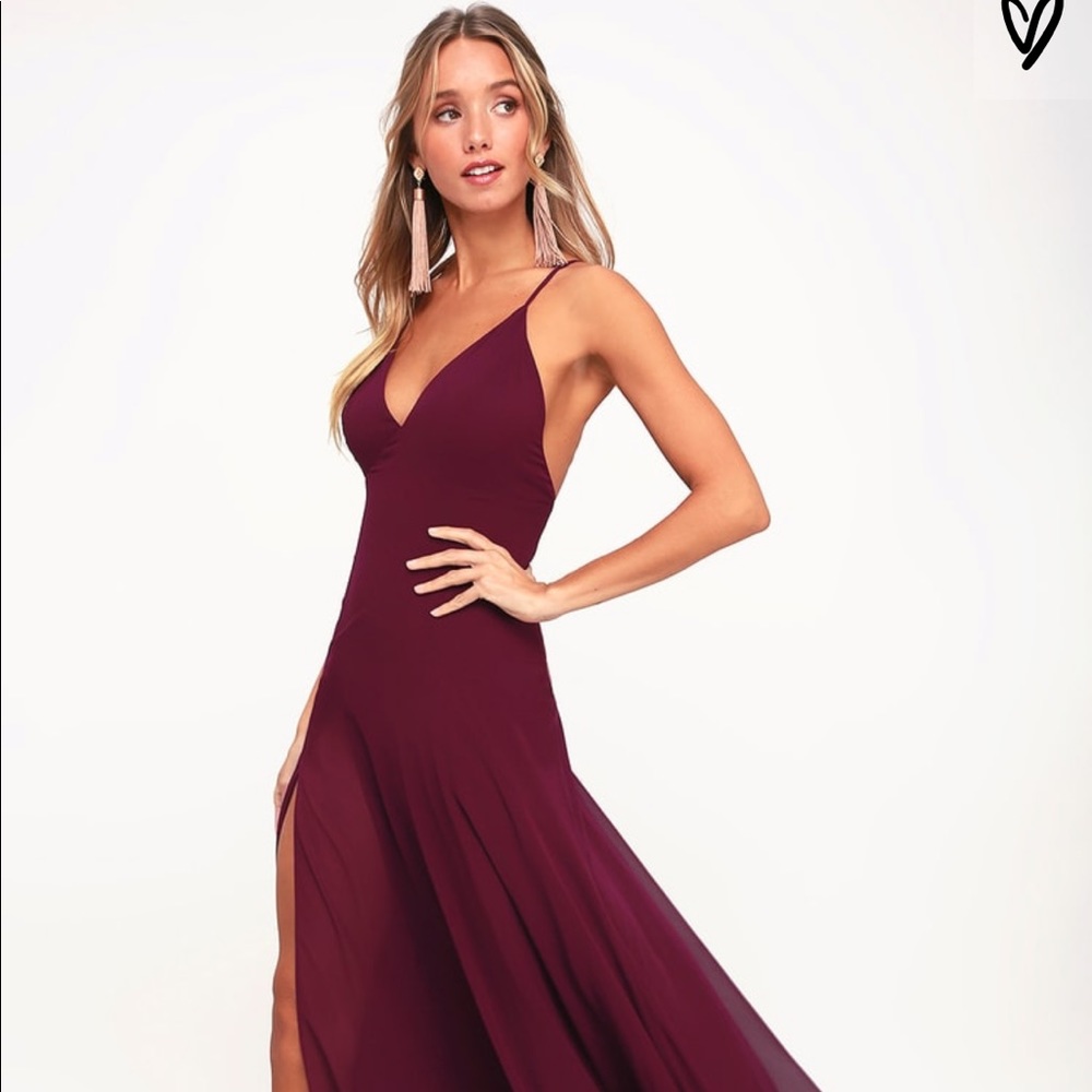 Lovely Still Burgundy Sleeveless Dress | Lulu’s
